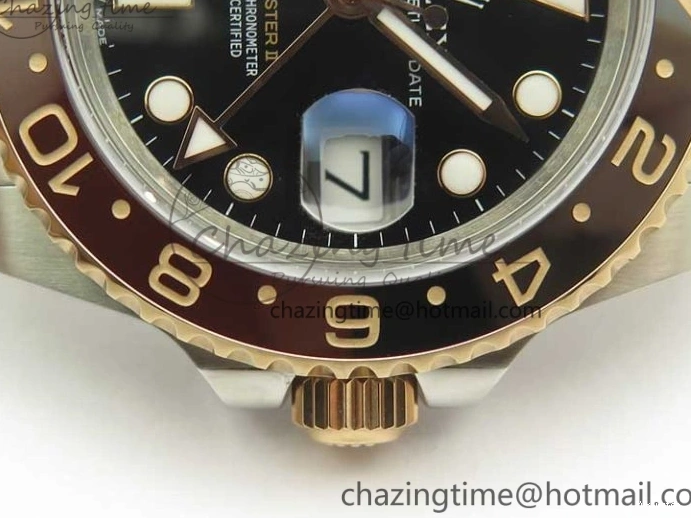 SS SS RG II Edition Black RG Black Bezel Best Dial GMF 126711CHNR 904L on GMT-Master Ceramic 904L Brown A2836 Bracelet 0510